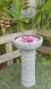 Artikelbild 3 des Artikels “Batur - Sockel gerade mit Blumenmotiv, Ø 15cm, 45cm H | Steinguss “